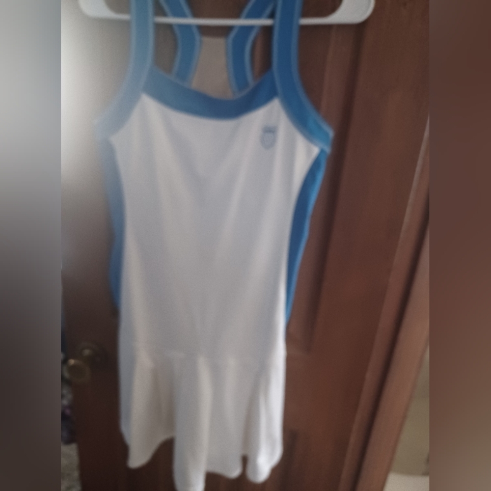 K-Swiss White and Blue Mini Dress
